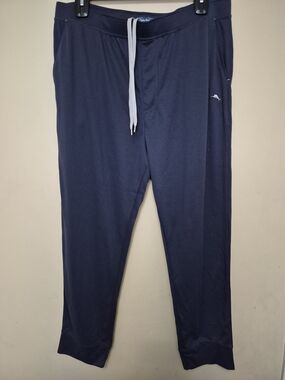 Tommy Bahama Navy Jogger Pants with White Drawstring